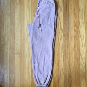 Sweat pants gathered ankle